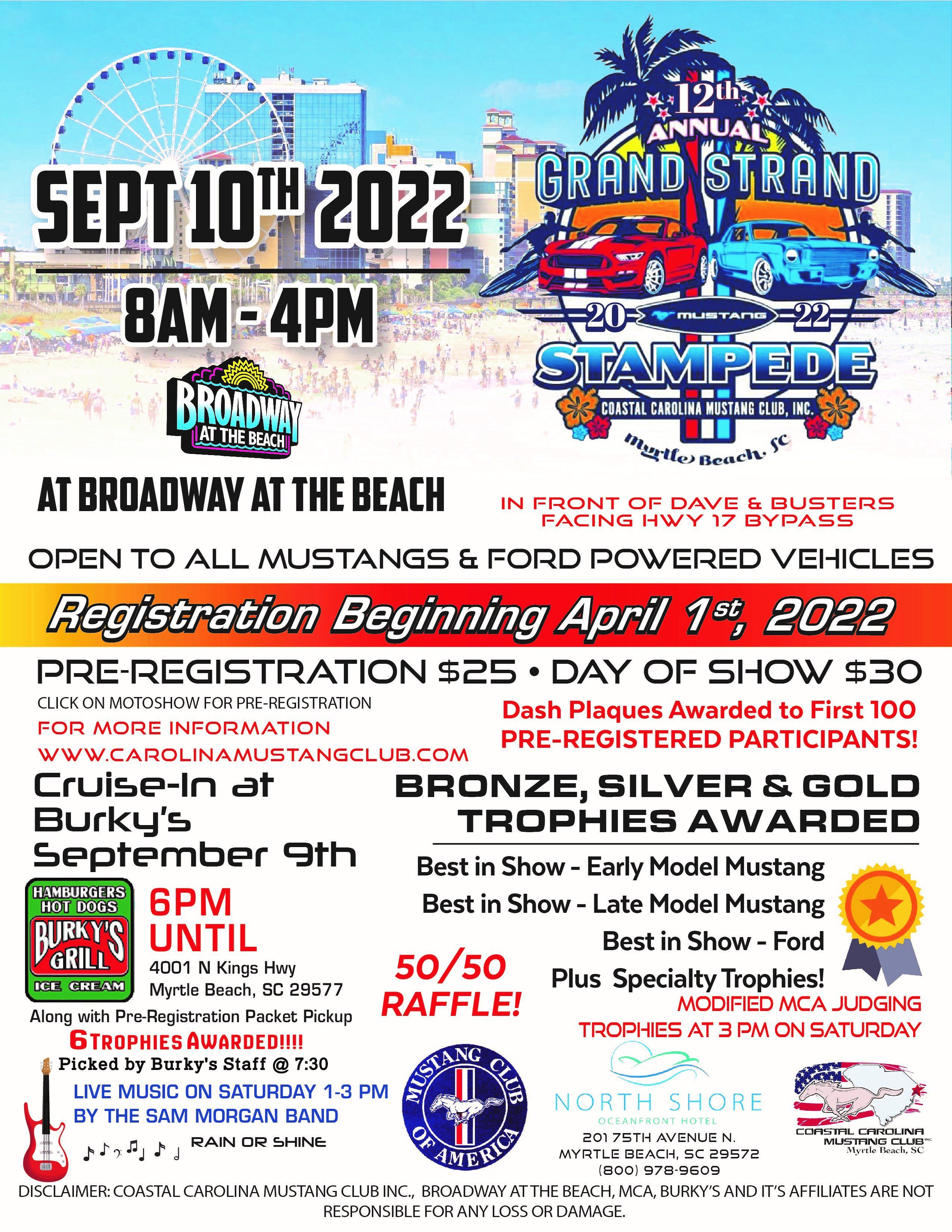 12th Annual Grand Strand Mustang Stampede