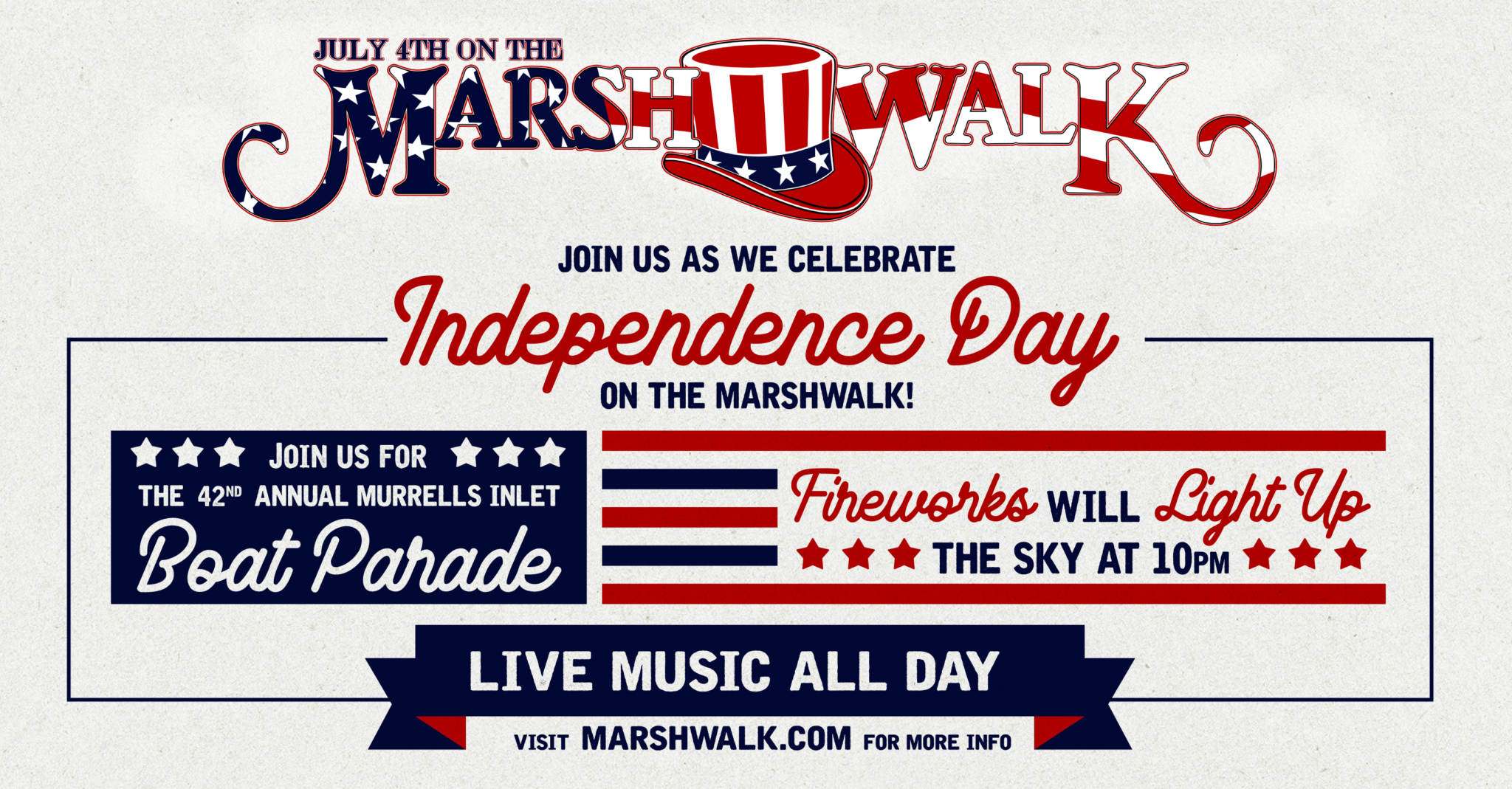 July 4th on The Marshwalk