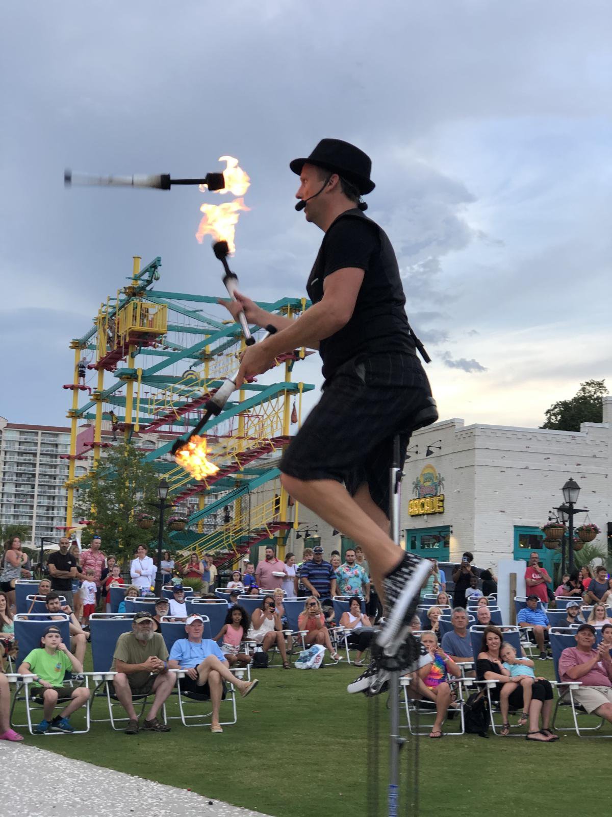 Fire Juggler and World Renown Entertainer Nick Pike at SummerFest! 