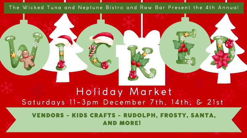 4th Annual Holiday Market at Wicked Tuna Restaurant