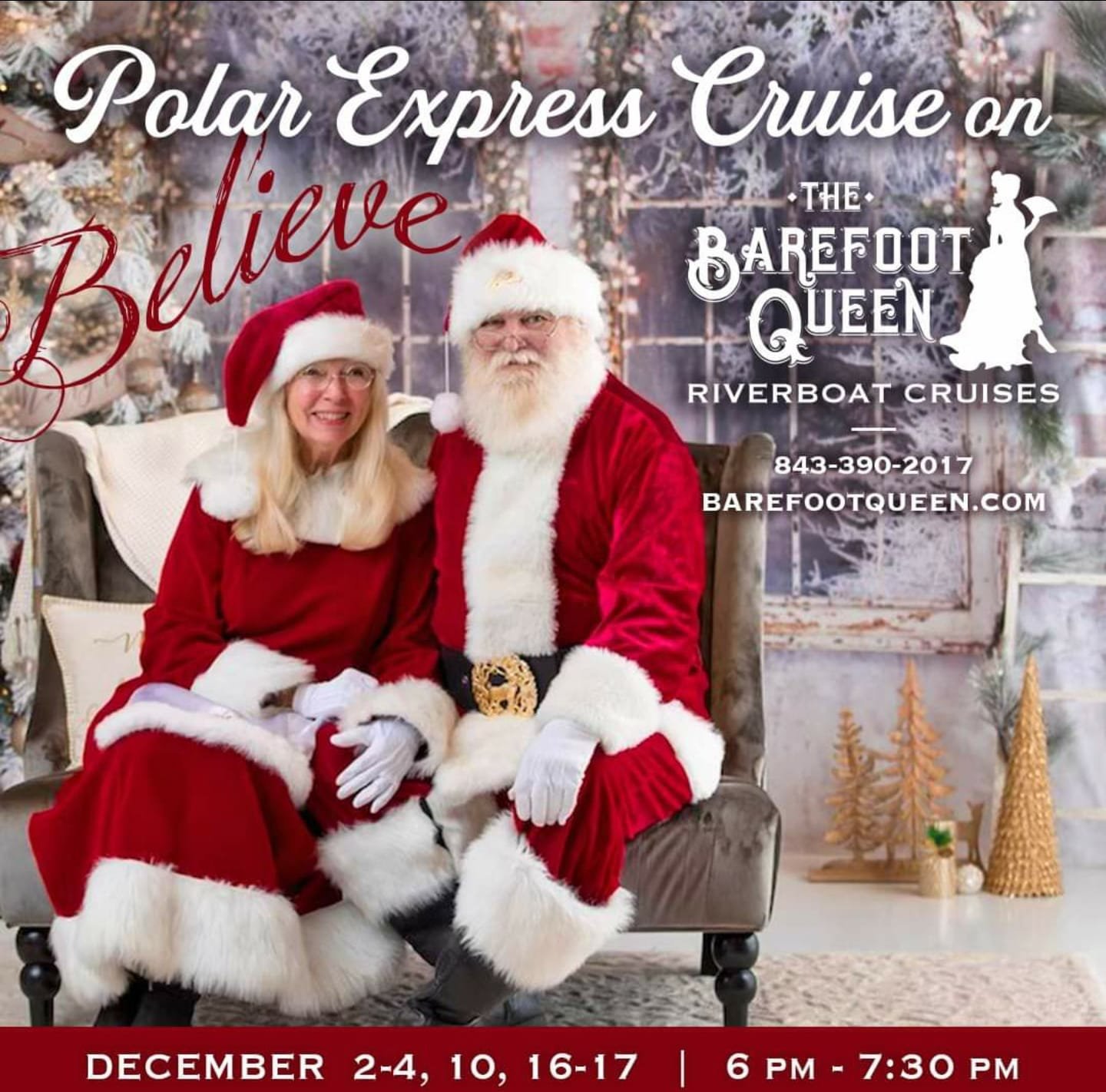 Polar Express Christmas Cruise aboard The Barefoot Queen